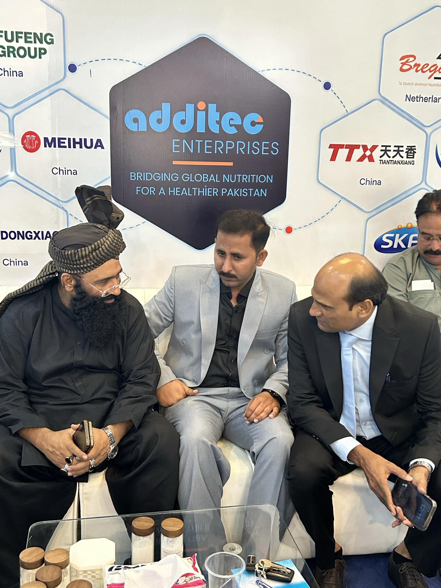Booth conversation with a visiting doctor from Faisalabad at Additec Enterprises during IPEX EXPO 2026 Day 02