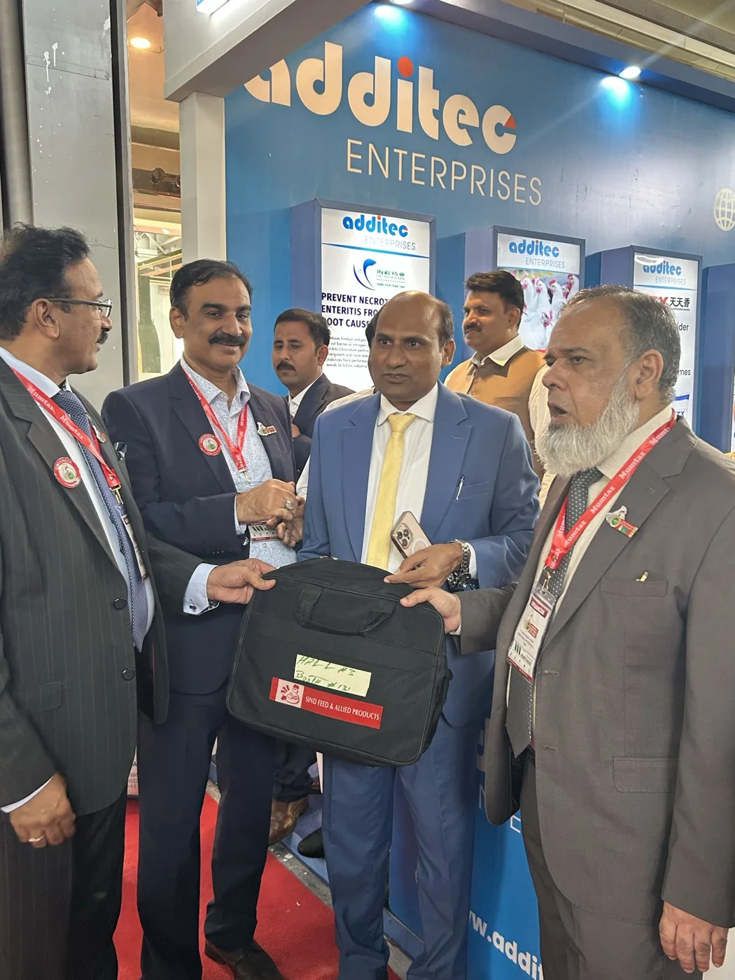 Additec Enterprises representatives with visitors at the IPEX EXPO 2026 exhibition stand