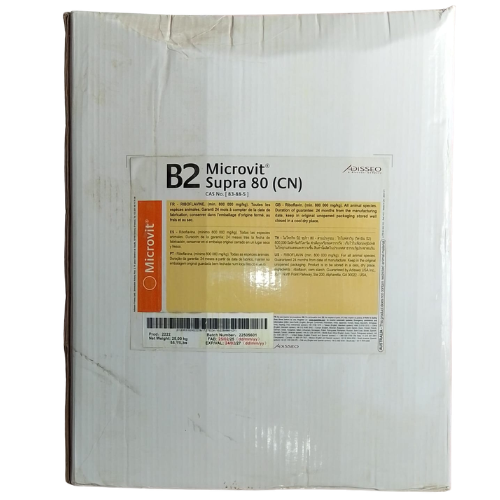 Vitamin B2 80% product packaging by Adisseo