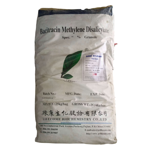 Orbmix 15% Granular (Bacitracin Methylene Disalicylate) product packaging by Lifecome Biochemistry Co., Ltd.