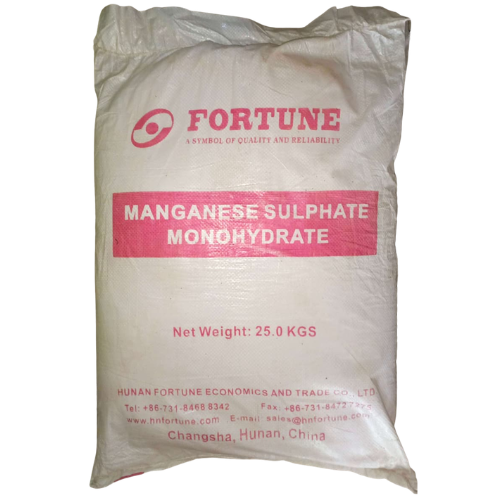 Manganese Sulphate Monohydrate product packaging by Hunan Fortune Economics and Trade Co., Ltd.