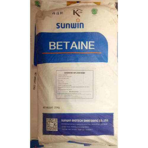 Betaine HCl product packaging by Sunwin Biotech Shandong Co., Ltd.